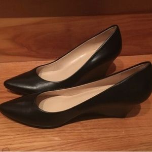 Nine West "Jazzin" Almond Toe Wedge Heels